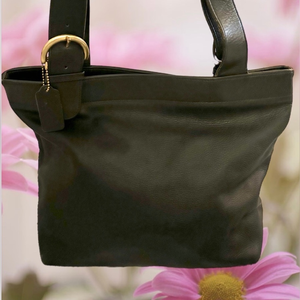 COACH Vintage Black Leather Soho Lafayette- No. 4140- EUC